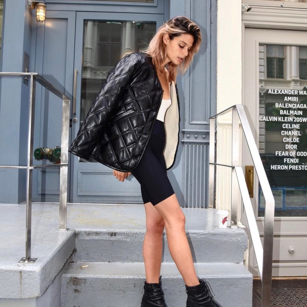 Faux Leather Shearling Liner